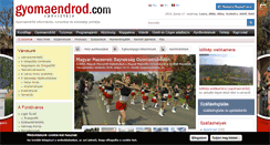 Desktop Screenshot of gyomaendrod.com