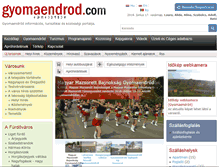 Tablet Screenshot of gyomaendrod.com